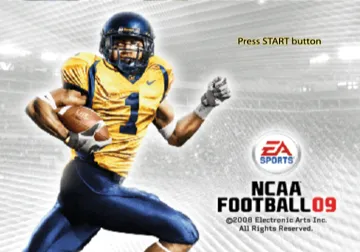 NCAA Football 09 screen shot title